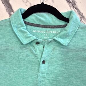 Banana Republic Vintage Polo Shirt, Large Mint Green